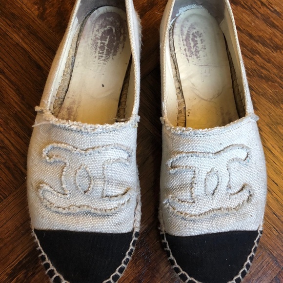 chanel canvas shoes